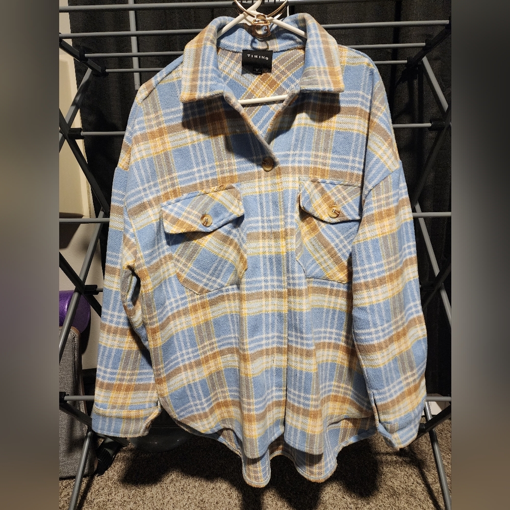 Womens flannel shacket